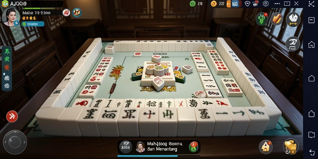 Screenshot AJO89 menampilkan gameplay Mahjong yang seru dan menarik.