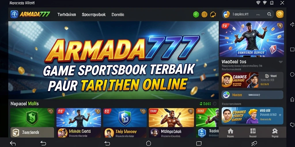 Screenshot ARMADA777 menampilkan interface taruhan yang menarik dan informatif.