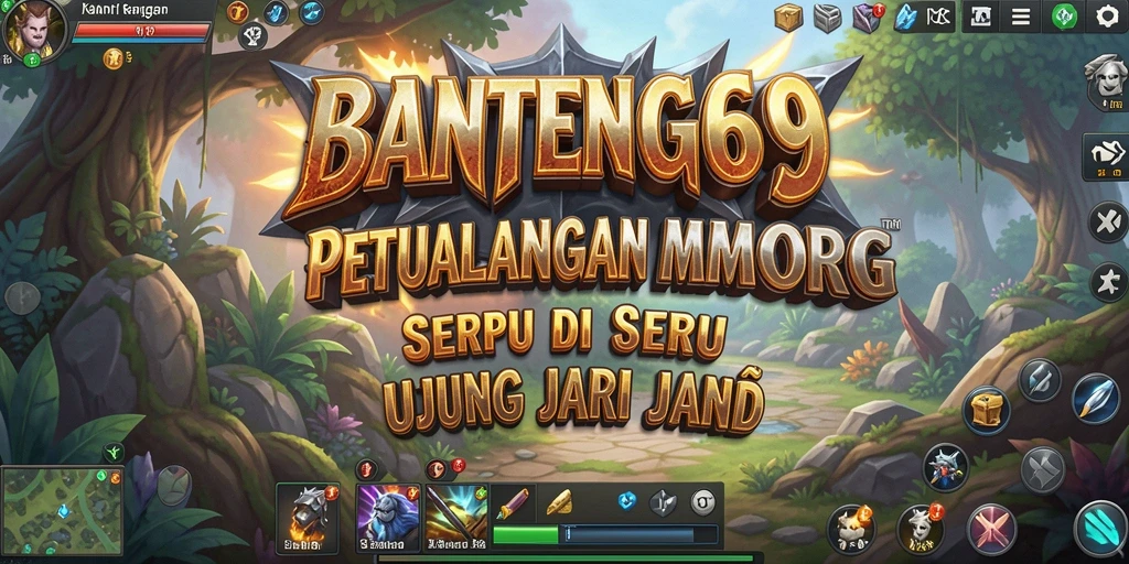 Screenshot utama menunjukkan pertarungan seru dalam gameplay MMORPG.