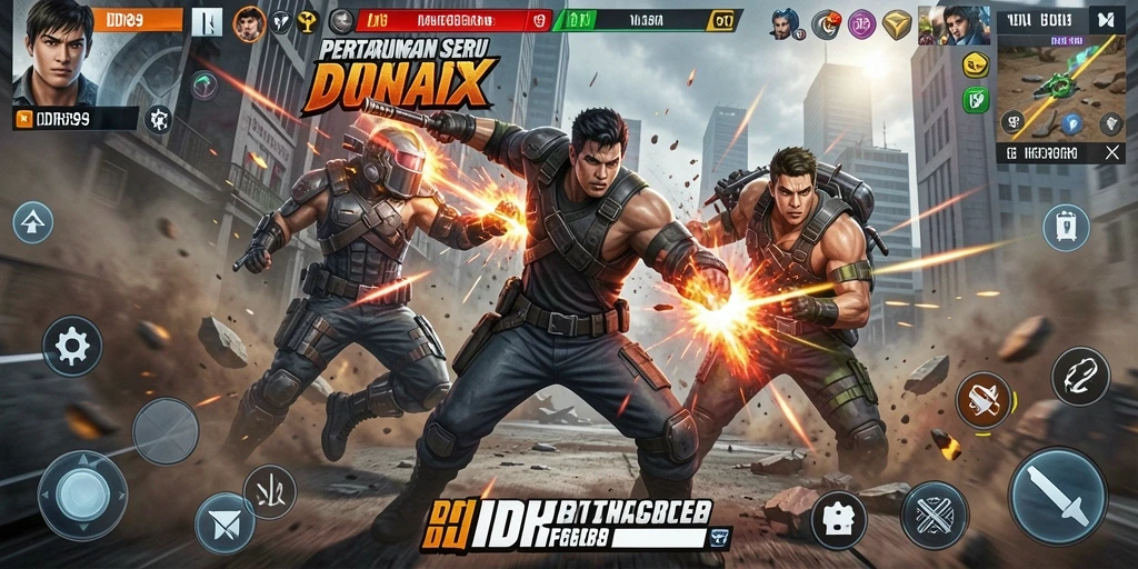 Tampilan gameplay seru dari IDR89 dengan karakter yang beraksi.