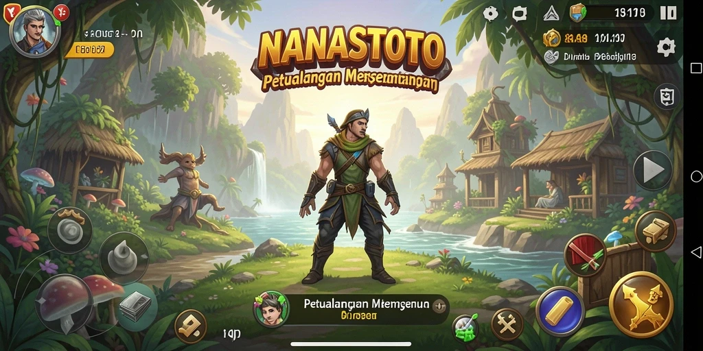 Tampilan gameplay NANASTOTO yang menantang dan menarik.