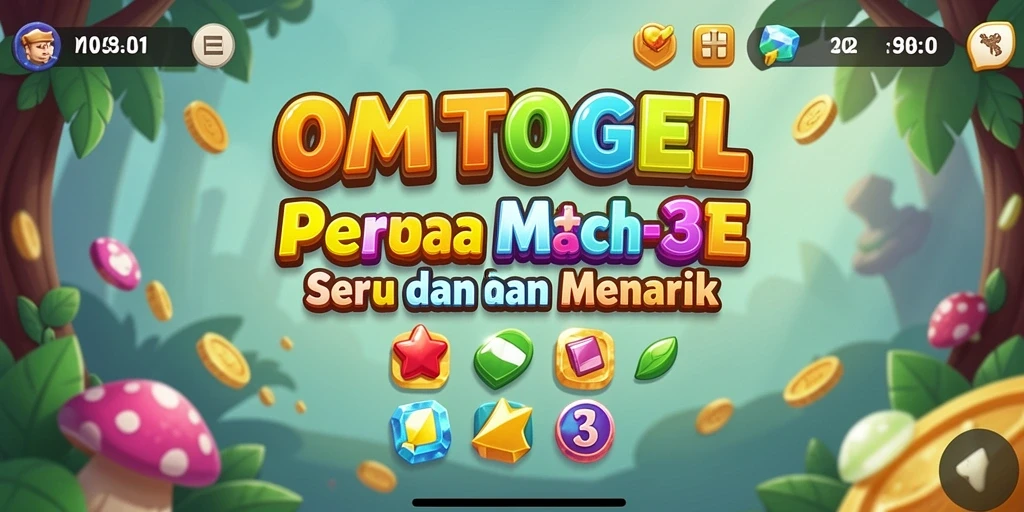 Screenshot <strong>OMUTOGEL</strong> menampilkan gameplay yang seru dalam mencocokkan elemen.