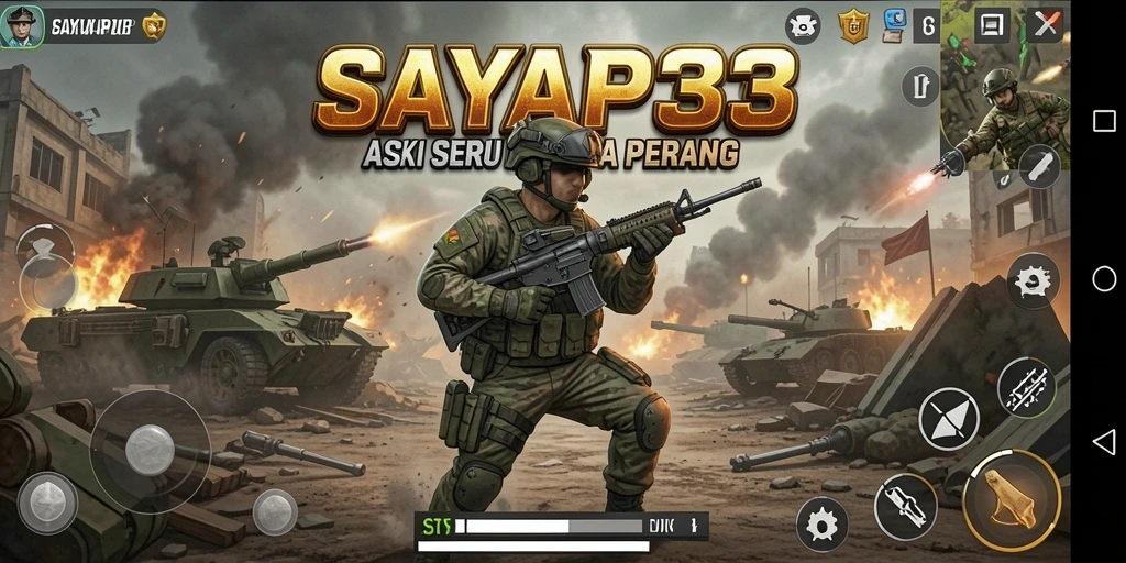Tampilan screenshot SAYAP33 menampilkan aksi pertempuran yang mendebarkan.