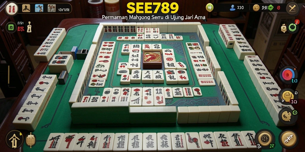 Screenshot permainan <strong>SEE789</strong> menampilkan aksi seru permainan Mahjong.