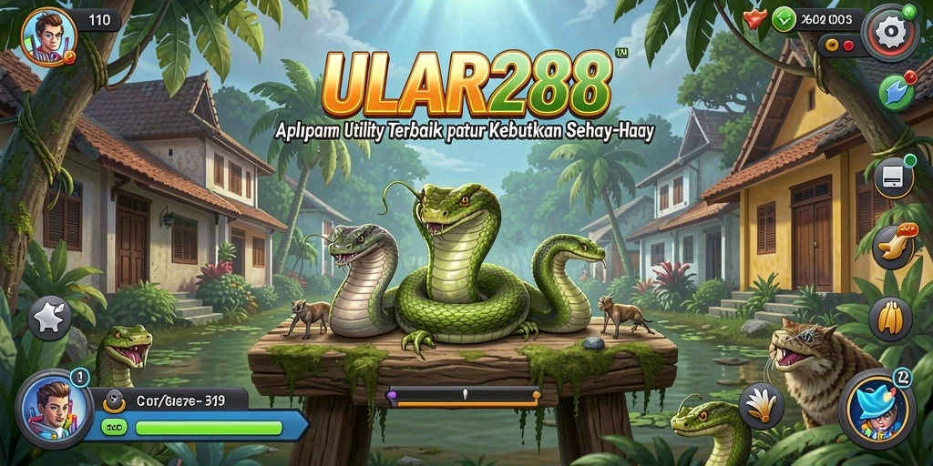 Tampilan utama ULAR288 dengan fitur mudah digunakan.