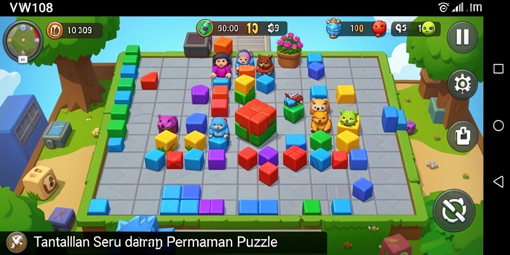 Screenshot VW108 menampilkan gameplay yang menantang dan seru.