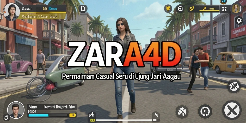 Tampilan gameplay ZARA4D yang penuh warna dan menyenangkan.