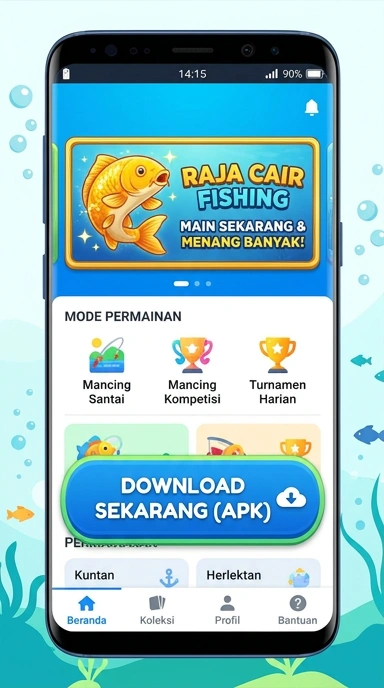 Screenshot dari aplikasi Rajacair yang menampilkan antarmuka utama.